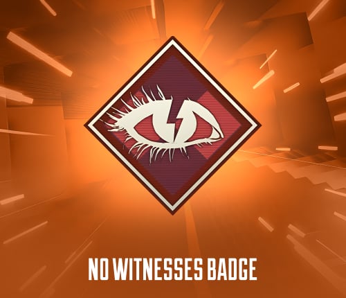 NO WITNESSES BADGE